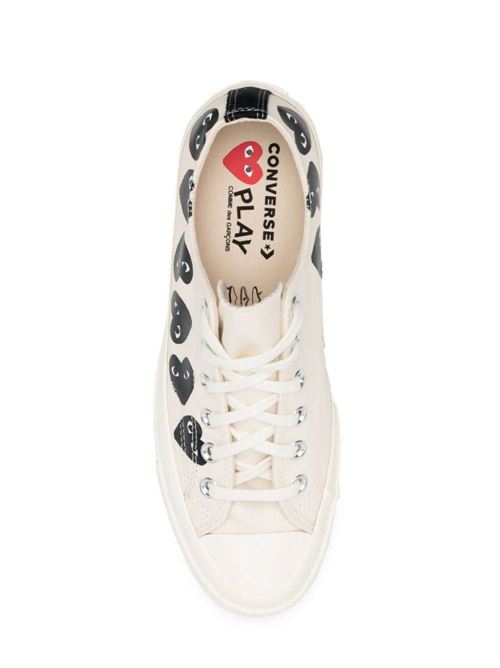 SNEAKER BASSA MULTIHEART BIANCA Comme des Garcons Play | AZK1262